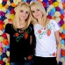 Embroidered t-shirt "Patent Poppy on White"